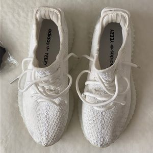 Adidas white yeezy boosts UNISEX